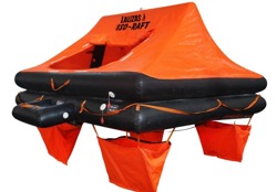 Tratwa ratunkowa LALIZAS ISO RAFT <24 h (Ocean Liferaft) w walizie- 8 os